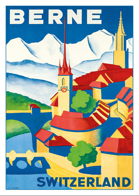 A-10786 - BERNE - Poster by Hans Schär - 1936