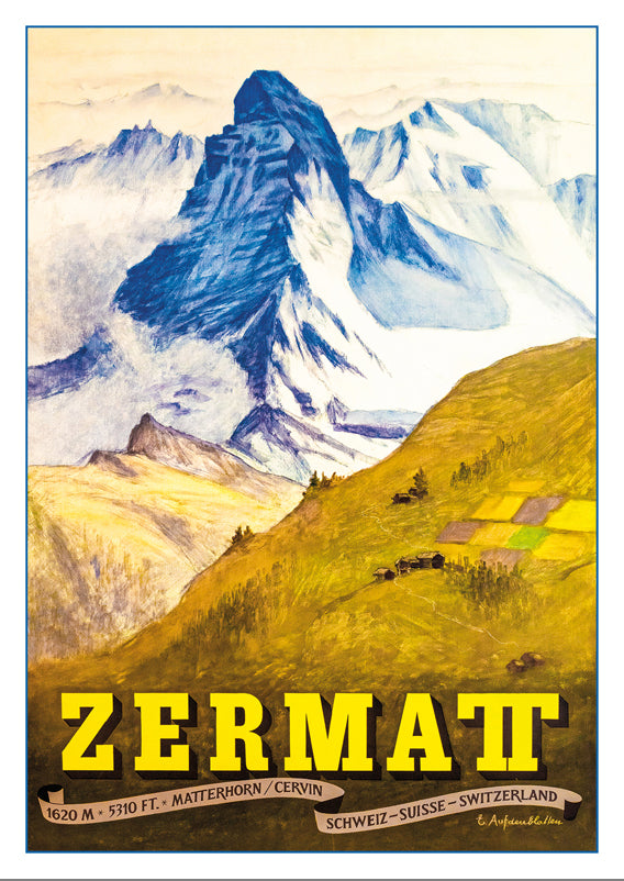 10787 - ZERMATT - Matterhorn - Le Cervin - Plakat von Emil Aufdenblatten - 1956