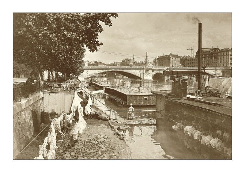 Geneva, Le quai de Saint-Jean en 1910, actuellement quai du Seujand, Switzerland