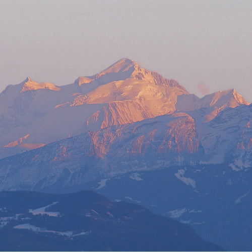 Carte de voeux du Mont-Blanc depuis Geneva, France
