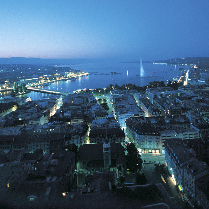 Carte de voeux de Geneva - Vue depuis la cathédrale Saint-Pierre, Switzerland