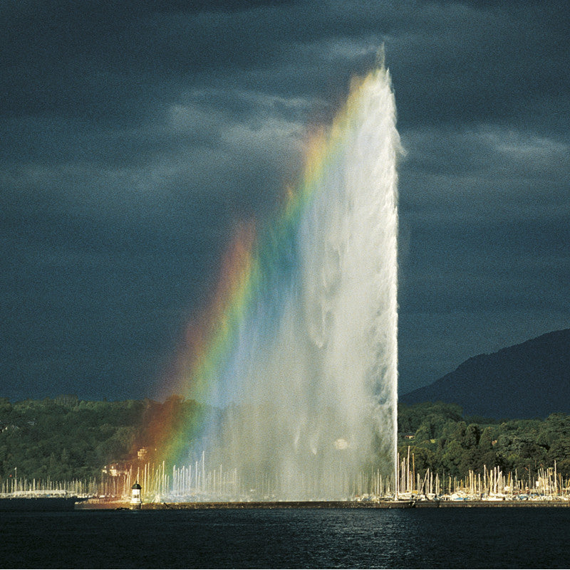 Carte de voeux de Geneva - Le Jet-d'eau (140 m), Switzerland