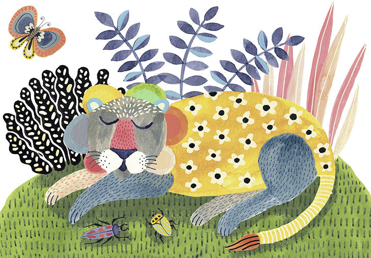 Lion, greeting card
